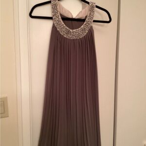 Elegant Beaded Neckline Dress